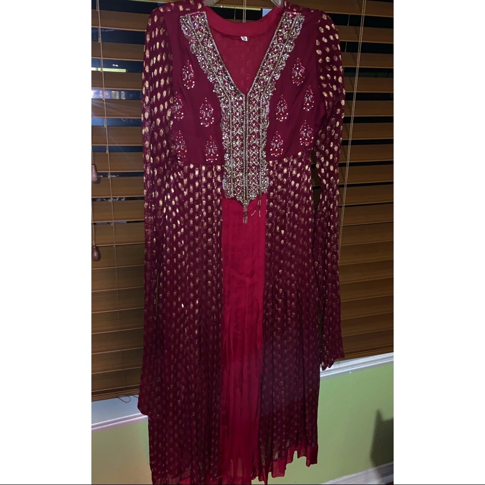 Anarkali Suit with Matching pants Desi Ethnic